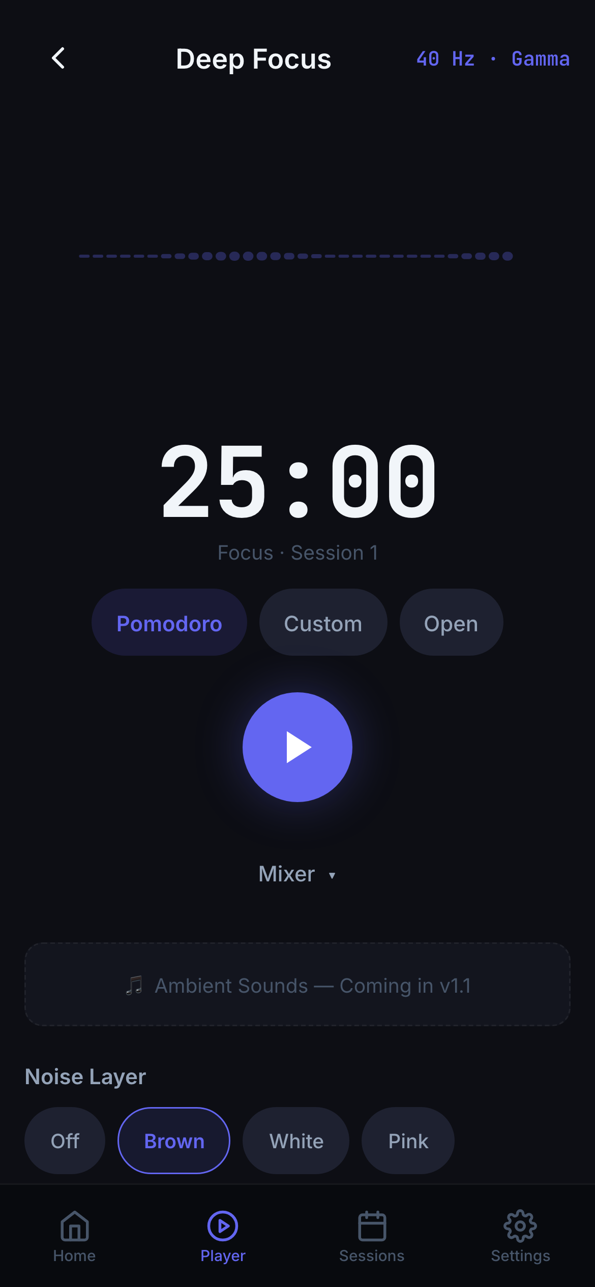 FlowLock player screen